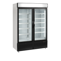 Zamrażarka ekspozycyjna 2 drzwiowa z plafonem, 1370x720x2020, Pojemność 930 litrów, Tefcold NF5000G