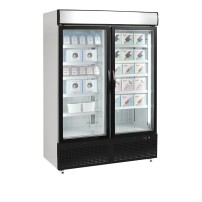 Zamrażarka ekspozycyjna 2 drzwiowa z plafonem, 1370x720x2020, Pojemność 930 litrów, Tefcold NF5000G