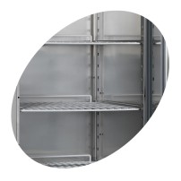 Zamrażarka zapleczowa z półkami 530x540, Pojemność 429 litrów, 680x700x1900 Tefcold RF500SNACK