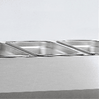 Nadstawka chłodnicza przeszklona 7 x GN1/4, Pojemność 48 litrów, 1600x335x225 Tefcold VK33-160
