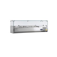 Nadstawka chłodnicza przeszklona 5 x GN1/3, Pojemność 40 litrów, 1200x395x225 Tefcold VK38-120