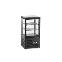 Witryna ekspozycyjna nablatowa czarna, Pojemność 58 litrów, 428x386x855 Tefcold UPD60-BLACK