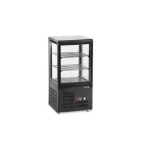 Witryna ekspozycyjna nablatowa czarna, Pojemność 58 litrów, 428x386x855 Tefcold UPD60-BLACK
