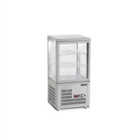 Witryna ekspozycyjna nablatowa szara, Pojemność 58 litrów, 428x386x855 Tefcold UPD60-GREY
