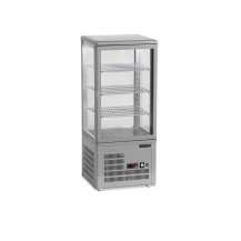 Witryna ekspozycyjna nablatowa szara, Pojemność 78 litrów, 428x386x1000 Tefcold UPD80-GREY