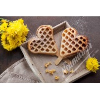 Matryca do gofrów na patyku w kształcie serca do gofrownic Baking System Neumaerker 32-40744