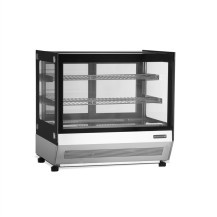 Witryna chłodnicza nablatowa czarna, 700x560x670, Pojemność 67 litrów, Tefcold LCT750F/BLACK