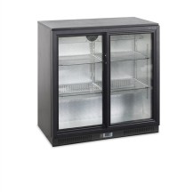 Chłodziarka barowa na napoje 2 drzwiowa drzwi suwane, 900x515x900, Pojemność 188 litrów, Tefcold BA20S