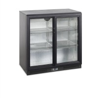 Chłodziarka barowa na napoje 2 drzwiowa drzwi suwane, 900x515x900, Pojemność 188 litrów, Tefcold BA20S