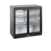 Chłodziarka barowa na napoje 2 drzwiowa drzwi suwane, 900x515x900, Pojemność 188 litrów, Tefcold BA20S