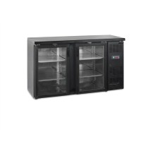 Stół chłodniczy barowy 2 drzwiowy, drzwi przeszklone, Pojemność 277 litrów, 1462x513x860 Tefcold CBC210G
