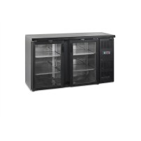 Stół chłodniczy barowy 2 drzwiowy, drzwi przeszklone, Pojemność 277 litrów, 1462x513x860 Tefcold CBC210G