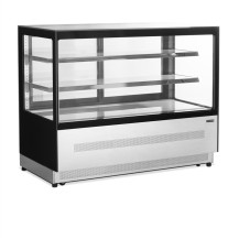 Witryna chłodnicza cukiernicza czarna, 1505x745x1209, Pojemność 244 litrów, Tefcold LPD1500F/BLACK