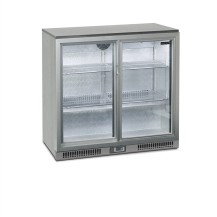 Chłodziarka barowa na napoje 2 drzwiowa drzwi suwane, 900x515x870, Pojemność 183 litrów, Tefcold BA25S S/A