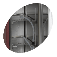 Dystrybutor do wina z kranem, nablatowy, pojemność 10L, 350x455x1145 Tefcold DKS95-3/10L