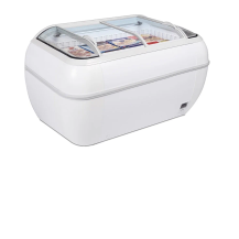 Zamrażarka / lodówka skrzyniowa wyspowa do supermarketu, 1470x812x915, Pojemność 334 litrów, Tefcold TWIN HEAD-CF