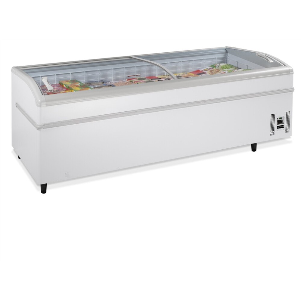 Zamrażarka / lodówka skrzyniowa wyspowa do supermarketu, 2500x930x790, Pojemność 750 litrów, Tefcold SHALLOW 250-CF