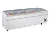 Zamrażarka / lodówka skrzyniowa wyspowa do supermarketu, 2500x930x790, Pojemność 750 litrów, Tefcold SHALLOW 250-CF