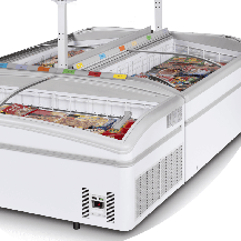Zamrażarka / lodówka skrzyniowa wyspowa do supermarketu, 2500x930x790, Pojemność 750 litrów, Tefcold SHALLOW 250-CF