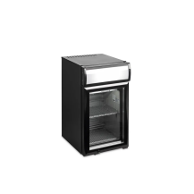 Lodówka z plafonem, czarna, nablatowa, 332x423x618 Tefcold BC25CP