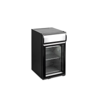 Lodówka z plafonem, czarna, nablatowa, 332x423x618 Tefcold BC25CP