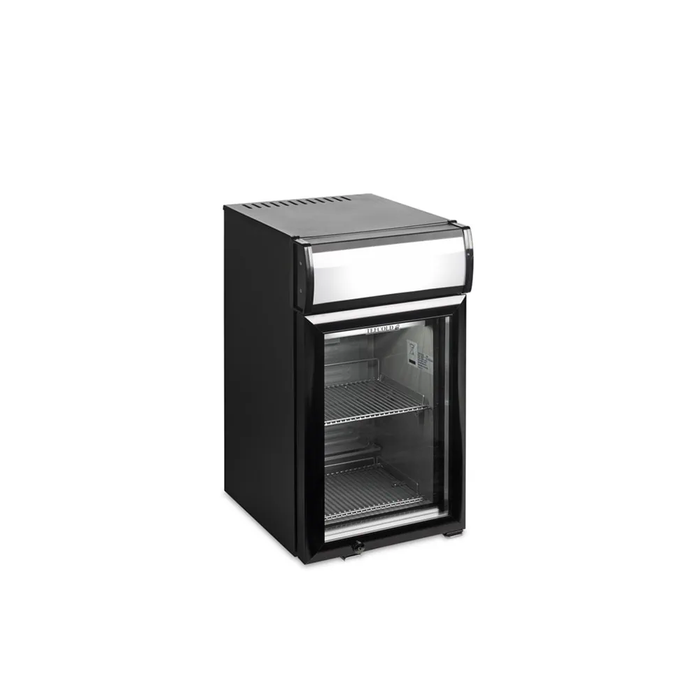 Lodówka z plafonem, czarna, nablatowa, 332x423x618 Tefcold BC25CP