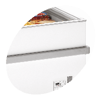 Zamrażarka skrzyniowa wyspowa do supermarketu, 2500x960x780, Pojemność 805 litrów, Tefcold SSF250