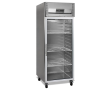 Szafa chłodnicza 1 drzwiowa ze stali nierdzewnej GN2/1, 740x850x2010, Pojemność 597 litrów, Tefcold RK710G