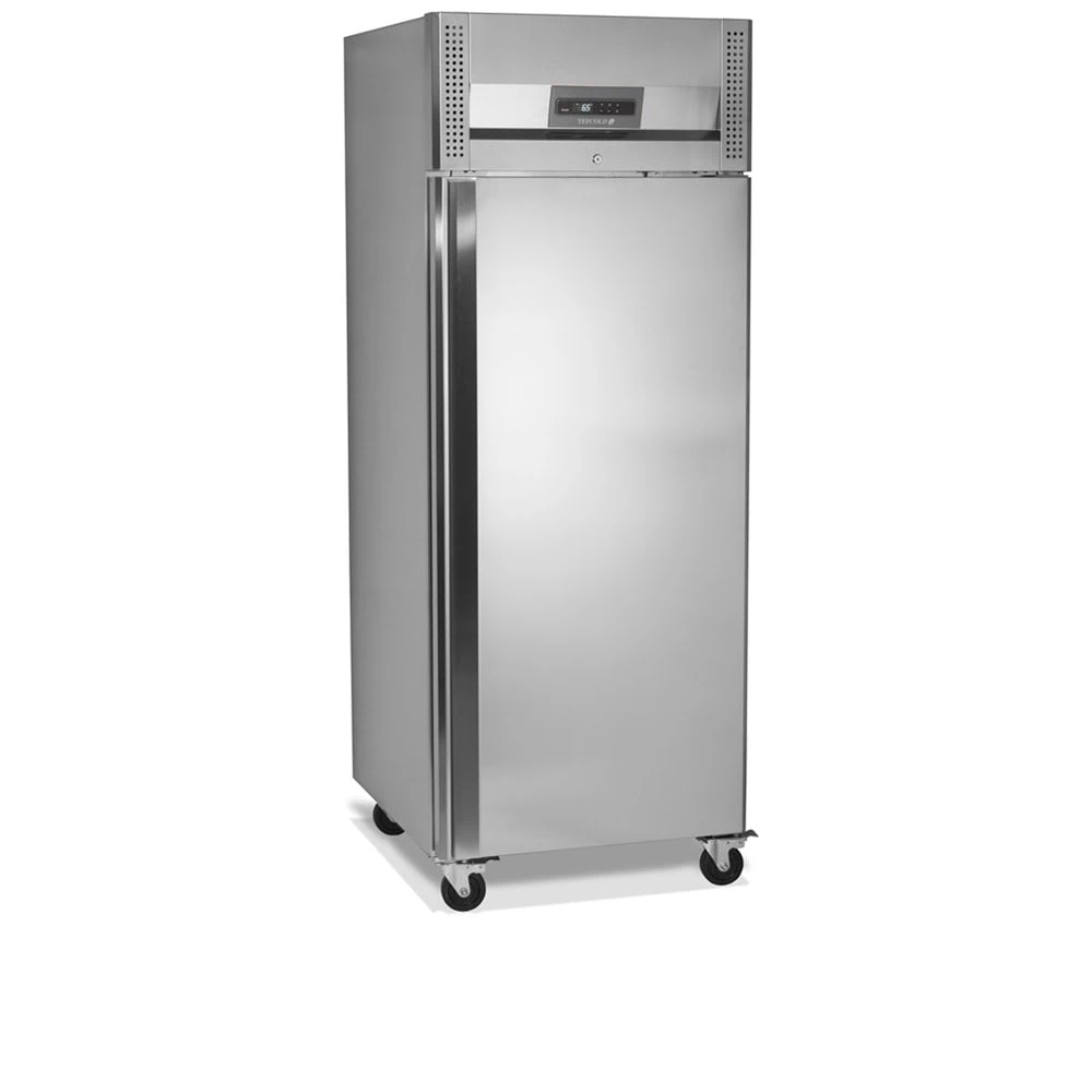 Szafa mroźnicza 1 drzwiowa ze stali nierdzewnej GN2/1, 740x830x2010, Pojemność 480 litrów, Tefcold RF710