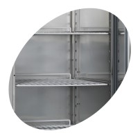 Szafa mroźnicza 2 drzwiowa ze stali nierdzewnej, 1340x700x2010, Pojemność 900 litrów, Tefcold RF1010