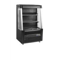 Witryna ekspozycyjna otwarta na napoje i produkty spożywcze, 915x640x1540, Pojemność 242 litrów, Tefcold ODC90 BLACK