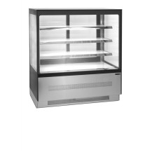 Witryna chłodnicza cukiernicza, czarna, Pojemność 210 litrów, 905x745x1350 Tefcold LPD903F/BLACK