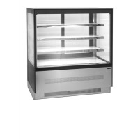 Witryna chłodnicza cukiernicza, czarna, Pojemność 210 litrów, 905x745x1350 Tefcold LPD903F/BLACK