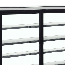 Witryna chłodnicza cukiernicza, czarna, Pojemność 258 litrów, 1205x745x1350 Tefcold LPD1203F/BLACK