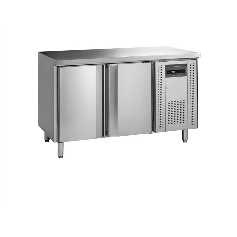 Stół mroźniczy 2 drzwiowy bez rantu GN1/1, 1360x700x880, Pojemność 272 litrów, Tefcold CF7210/-SP