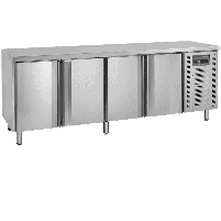 Stół mroźniczy 4 drzwiowy bez rantu GN1/1, 2230x700x880, Pojemność 533 litrów, Tefcold CF7410/-SP