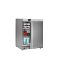 Szafa chłodnicza podblatowa ze stali nierdzewnej, 600x585x855, Pojemność 119 litrów, Tefcold UR200S