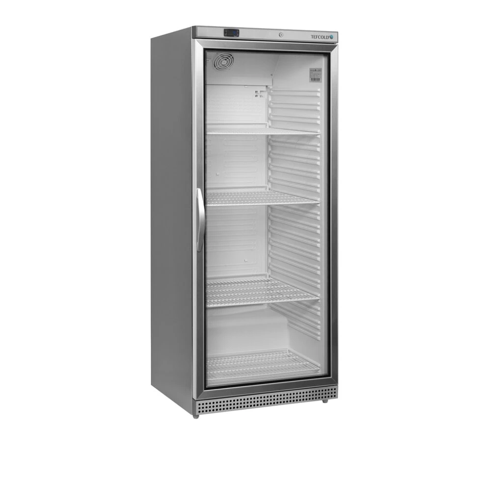 Szafa chłodnicza ze stali nierdzewnej, Przeszklona 2/1 GN, 777x695x1895 Tefcold UR600SG