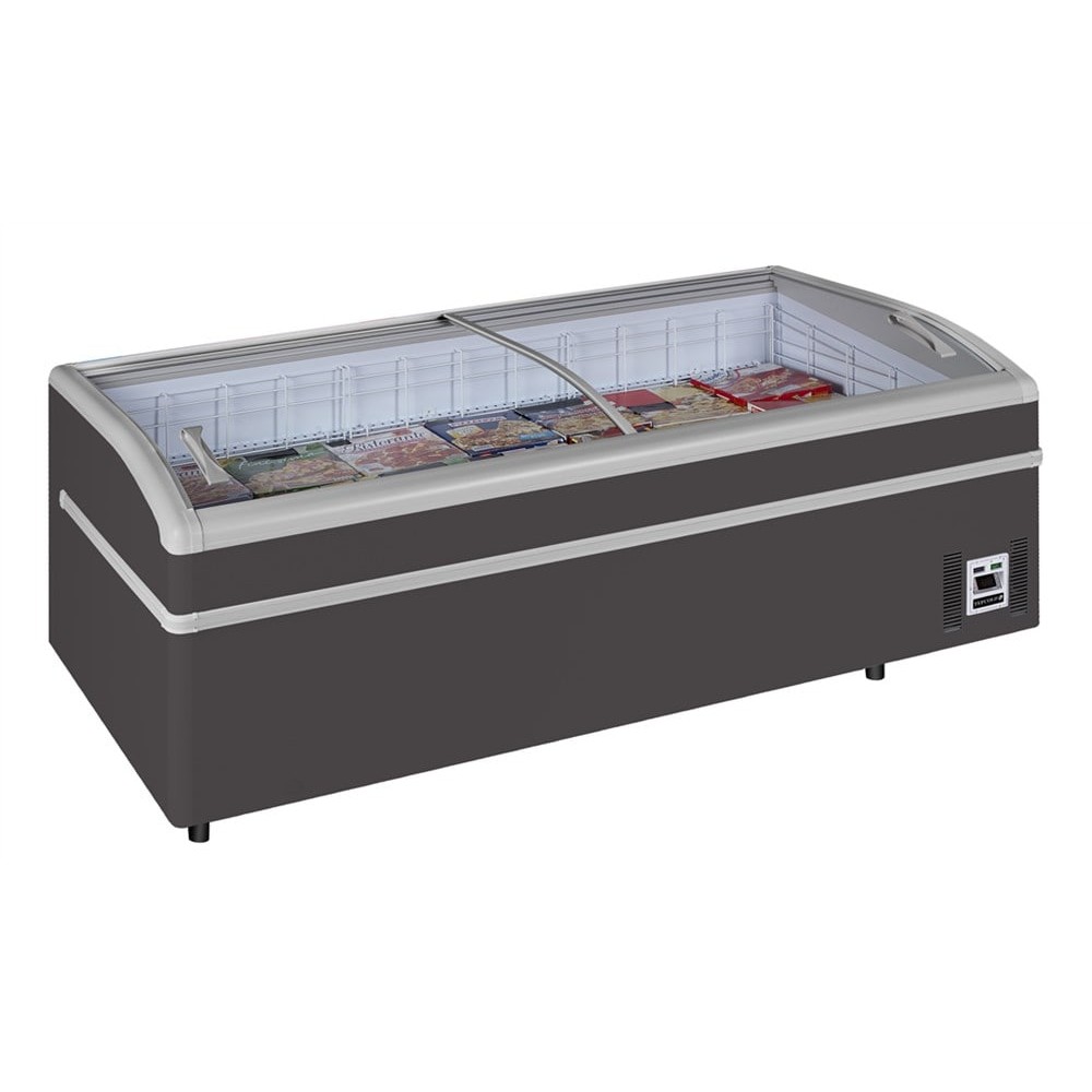 Zamrażarka / lodówka skrzyniowa wyspowa do supermarketu, 2220x920x790, Pojemność 630 litrów, Tefcold SHALLOW 220A-CF