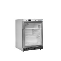 Szafa chłodnicza przeszklona podblatowa, obudowa ze stali nierdzewnej, Pojemność 119 litrów, 600x585x855 Tefcold UR200SG