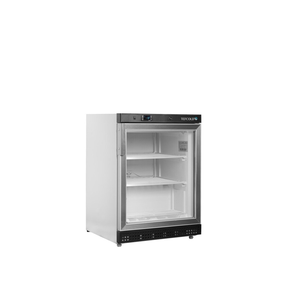 Szafa mroźnicza podblatowa przeszklona, 600x585x855, Pojemność 120 litrów, Tefcold UF200G