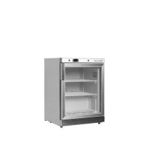Szafa mroźnicza podblatowa ze stali nierdzewnej, przeszklona, Pojemność 120 litrów, 600x585x855 Tefcold UF200SG