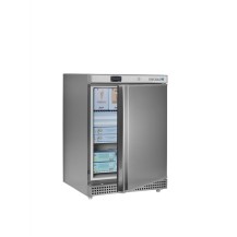 Szafa mroźnicza podblatowa ze stali nierdzewnej, 600x600x850, Pojemność 120 litrów, Tefcold UF200VS