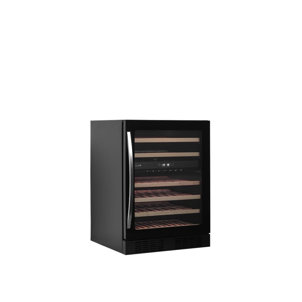Szafa chłodnicza na wino 2 temperaturowa o pojemności 46 x 750ml, 595x570x820, Pojemność 131 litrów, Tefcold TFW200-2F