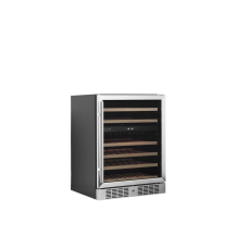 Szafa chłodnicza na wino 2 temperaturowa o pojemności 46 x 750ml, 595x570x820, Pojemność 131 litrów, Tefcold TFW200-2S