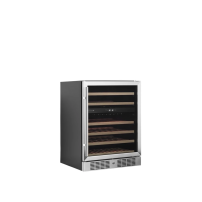 Szafa chłodnicza na wino 2 temperaturowa o pojemności 46 x 750ml, 595x570x820, Pojemność 131 litrów, Tefcold TFW200-2S