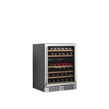 Szafa chłodnicza na wino 2 temperaturowa o pojemności 46 x 750ml, 595x570x820, Pojemność 131 litrów, Tefcold TFW200-2S