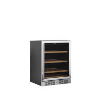 Szafa chłodnicza na wino 1 temperaturowa o pojemności 48 x 750ml, 595x570x820, Pojemność 141 litrów, Tefcold TFW200-S