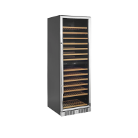 Szafa chłodnicza na wino 2 temperaturowa o pojemności 163 x 750ml, 595x680x1760, Pojemność 350 litrów, Tefcold TFW400-2S