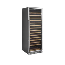 Szafa chłodnicza na wino 1 temperaturowa o pojemności 163 x 750ml, 595x680x1760, Pojemność 350 litrów, Tefcold TFW400-S